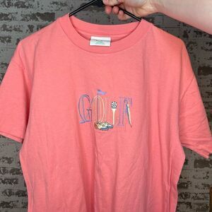 Mcenergy sportswear | women Vintage golf embroidered short sleeve shirt